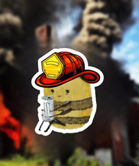 Caffeine Bee Black Smoke Sticker LLC
