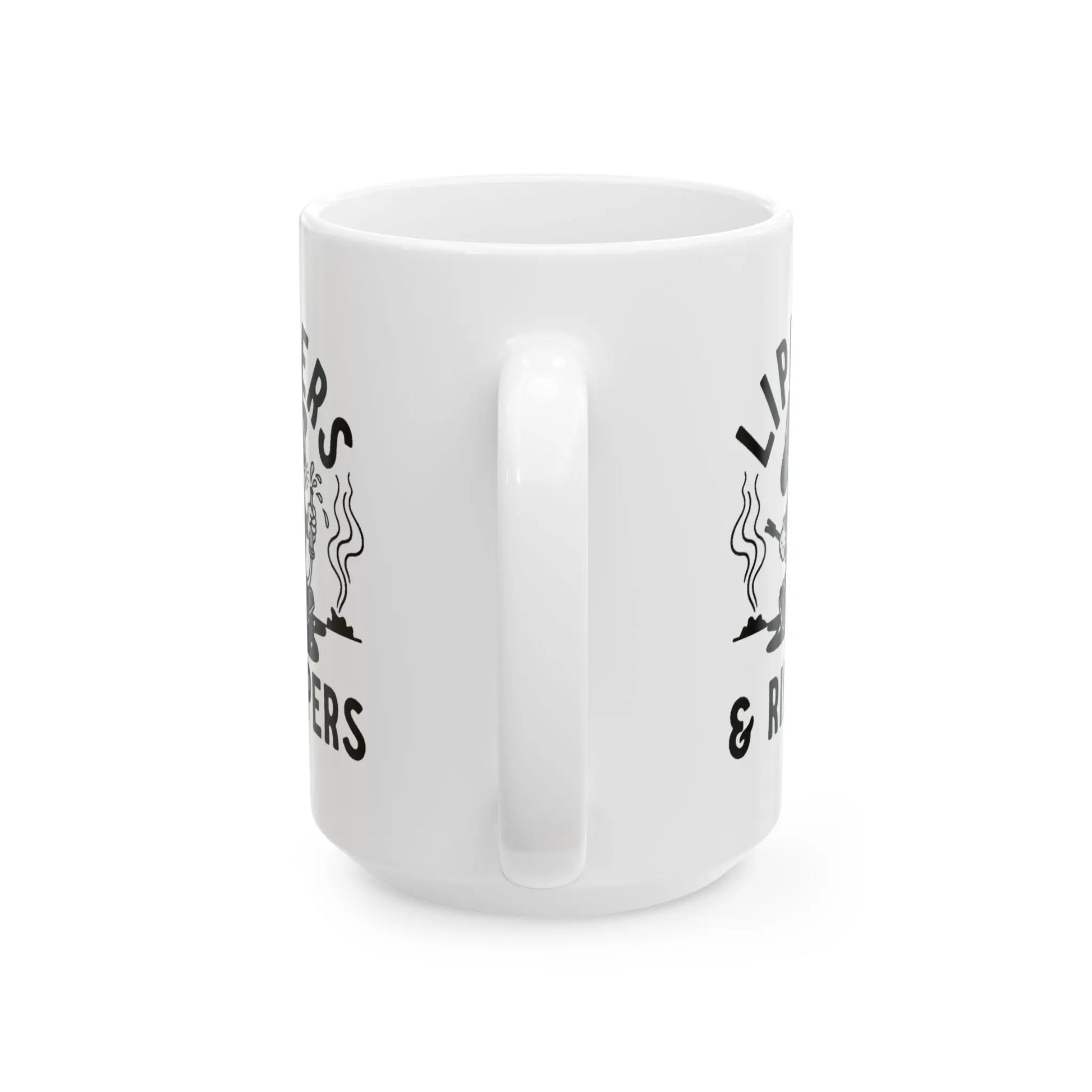 Lippers And Rippers (black and white) mug Printify