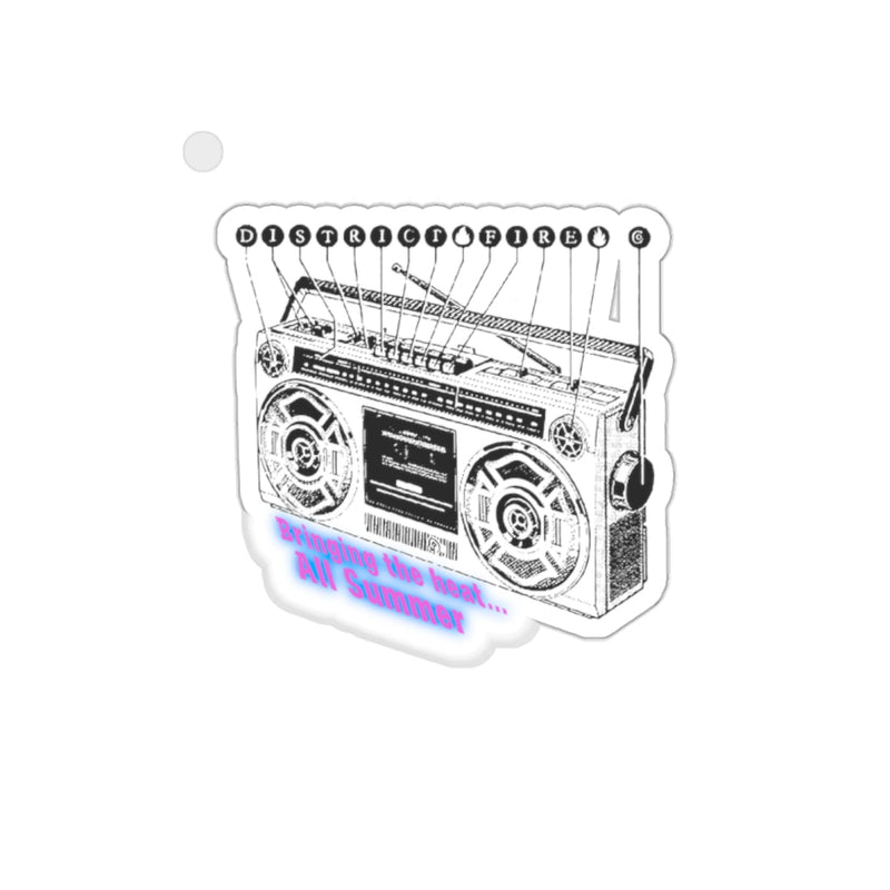 Boombox Sticker Printify