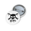 Zero Hero Button (black logo) Printify
