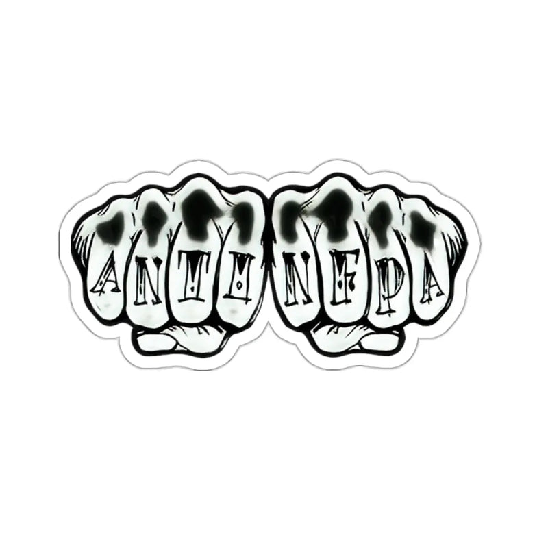 Anti NFPA Knucks Sticker Printify