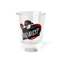 Bravest 2.0 Shot Glass, 1.5oz Printify