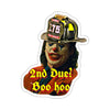 2nd Due Boo Hoo Sticker Printify