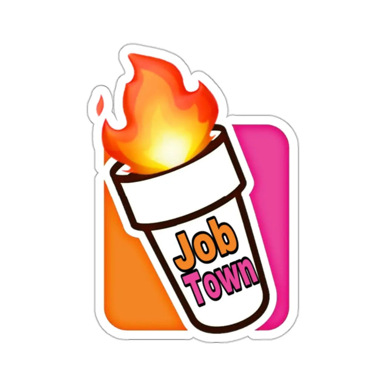 Job Town Cup Sticker Printify