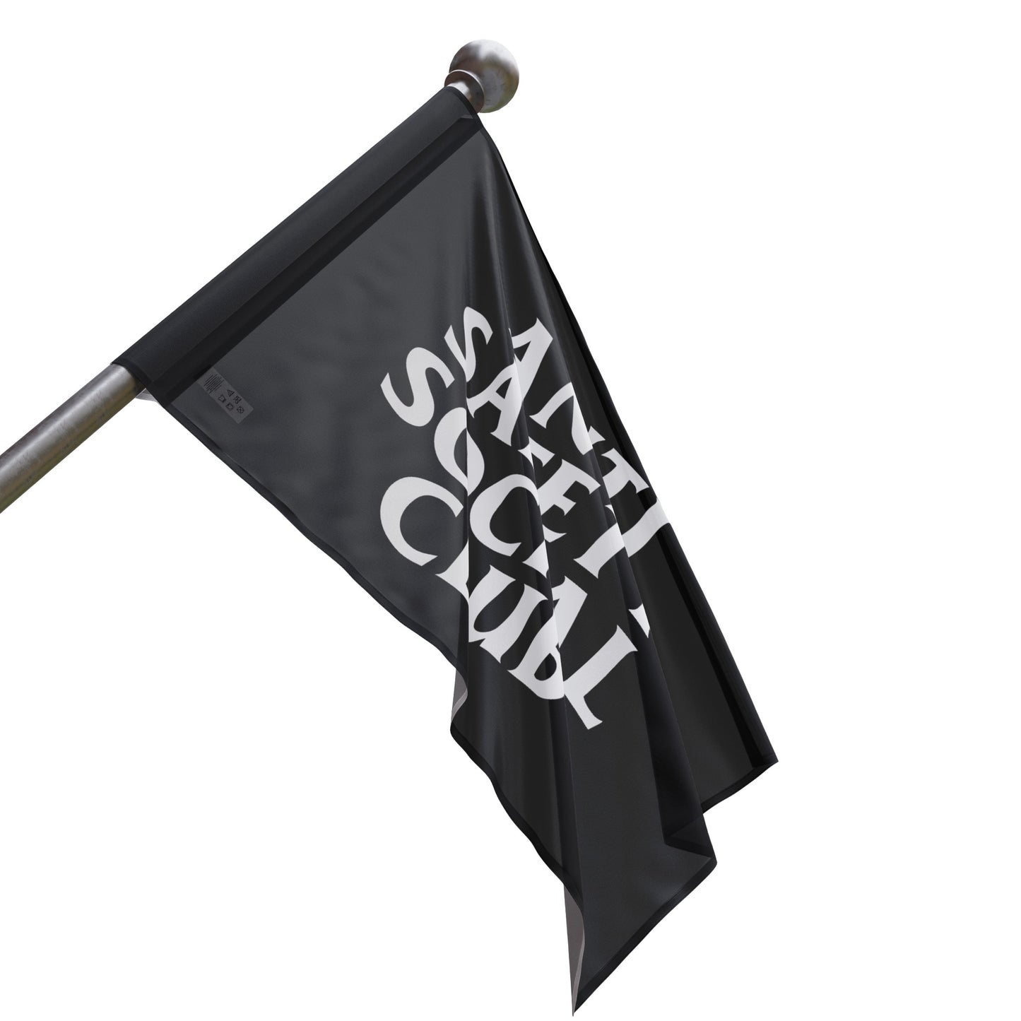 Anti Safety Social Club Flag (black) Printify