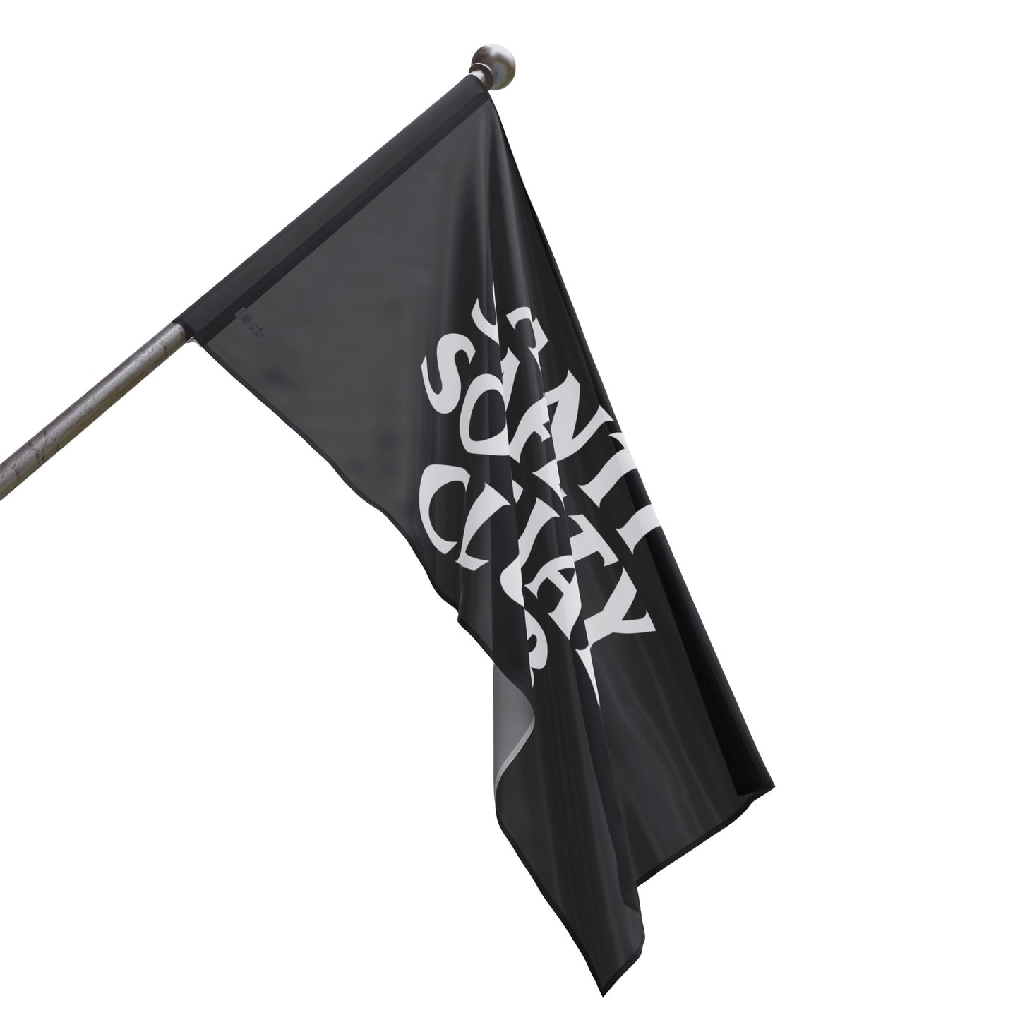 Anti Safety Social Club Flag (black) Printify