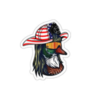 Fire Duck Sticker Printify