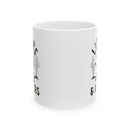 Lippers And Rippers (black and white) mug