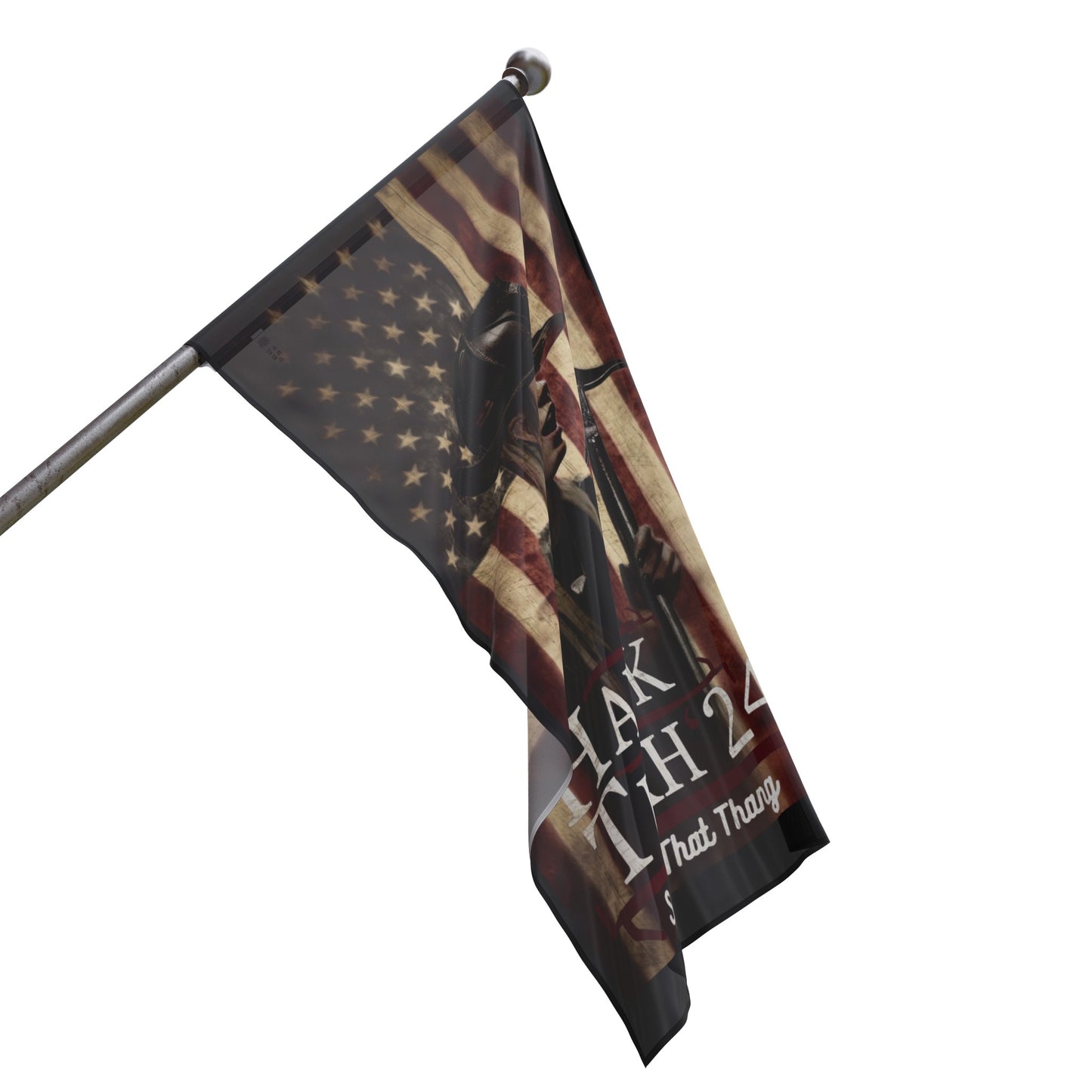 American Hawk Tuah 24 Flag