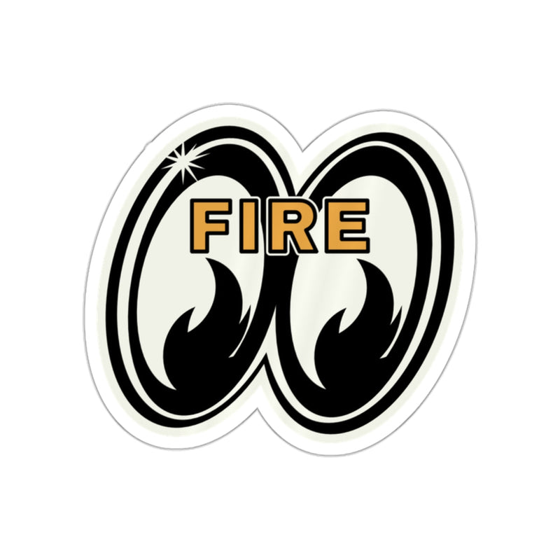Fire Eyes Sticker Printify