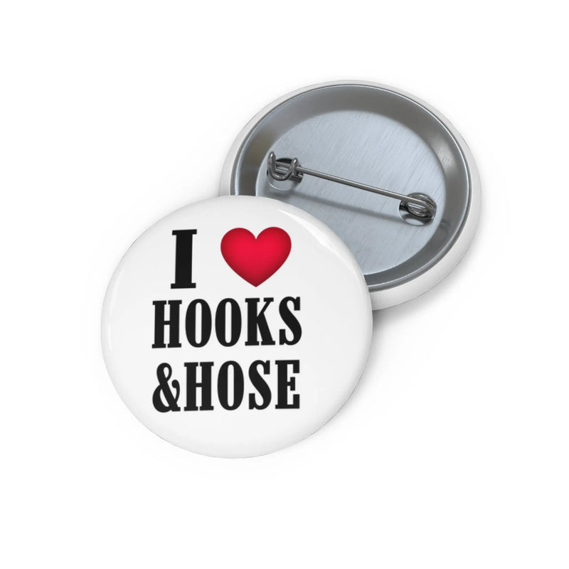 I Love Hooks Button Printify