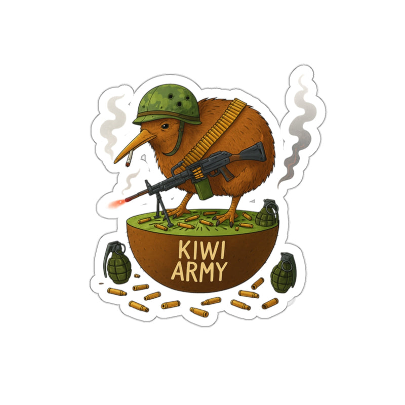 Kiwi Army Sticker Printify