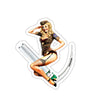 Mac Pin Up Sticker Printify