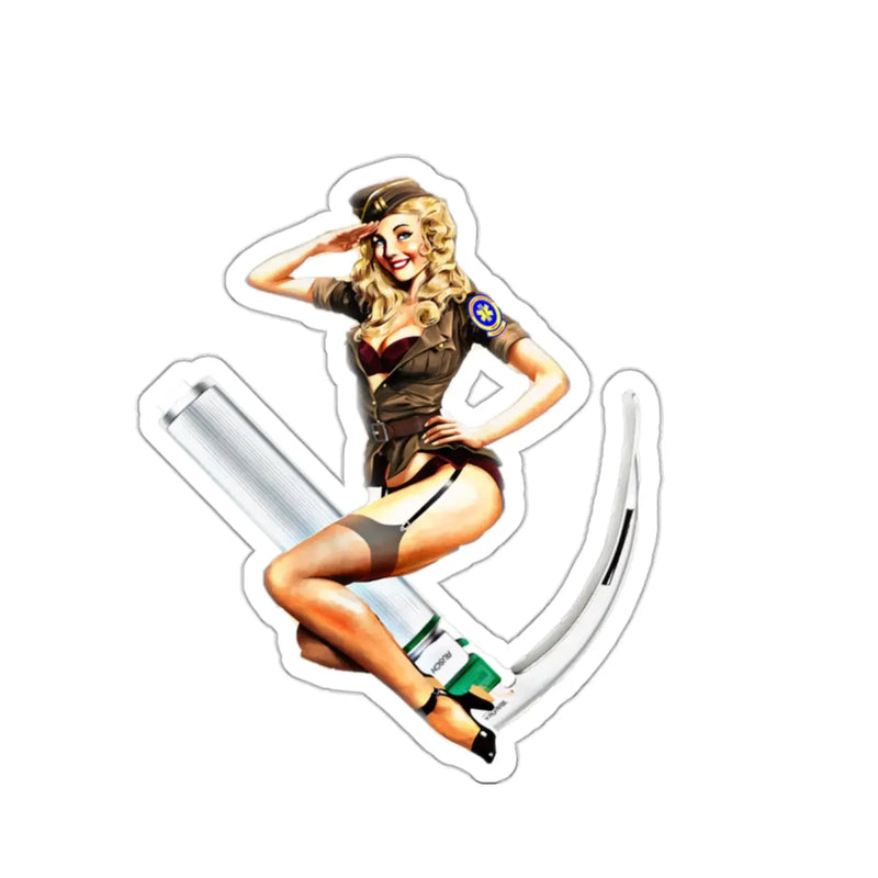 Mac Pin Up Sticker Printify