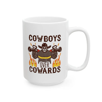 Cowboys Over Cowards Mug Printify