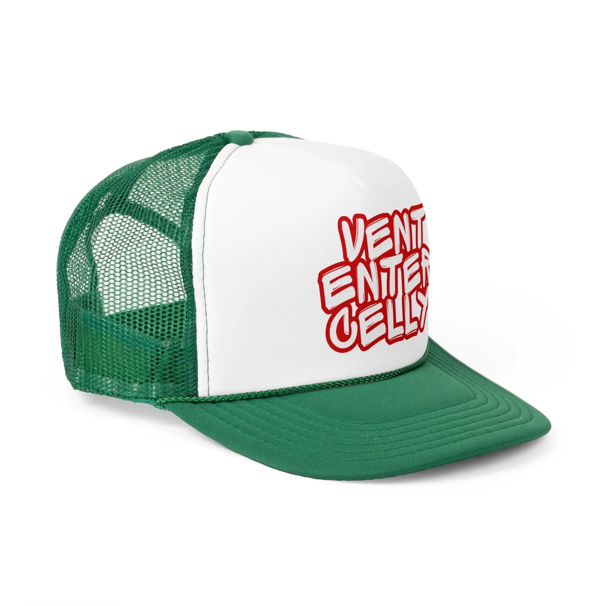 Vent Enter Celly Trucker Caps Printify