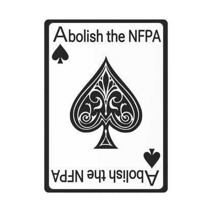 Abolish the NFPA Poker Cards Printify