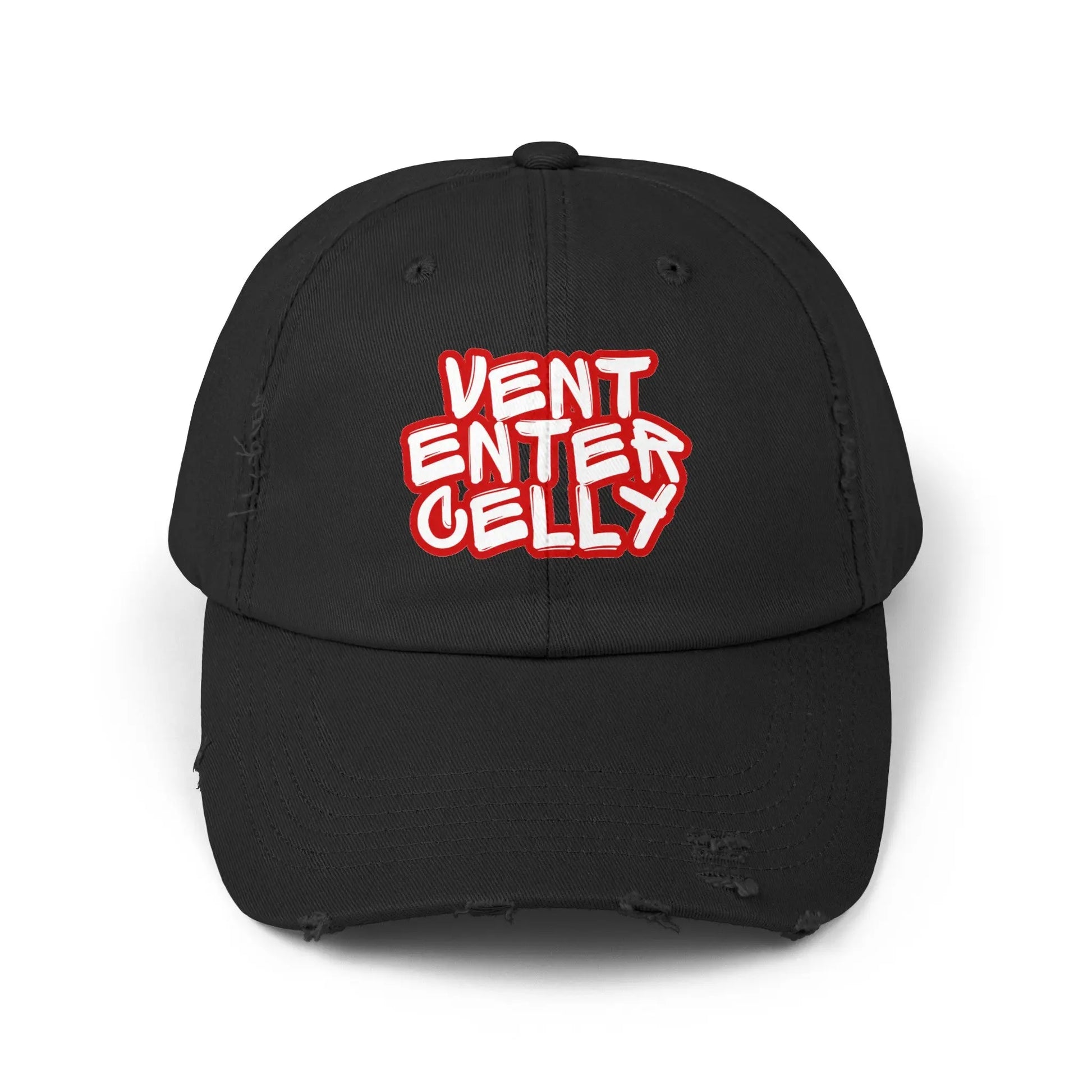 Vent Enter Celly Distressed Cap Printify