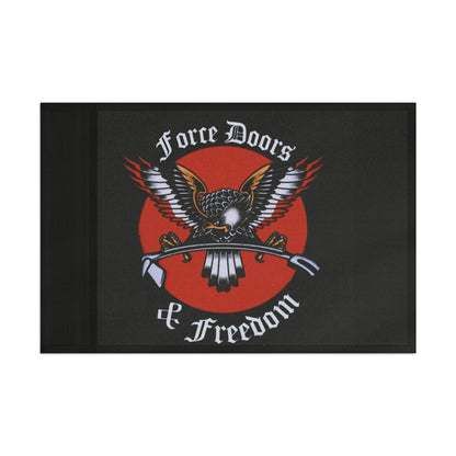 Force doors and freedom Flag Printify