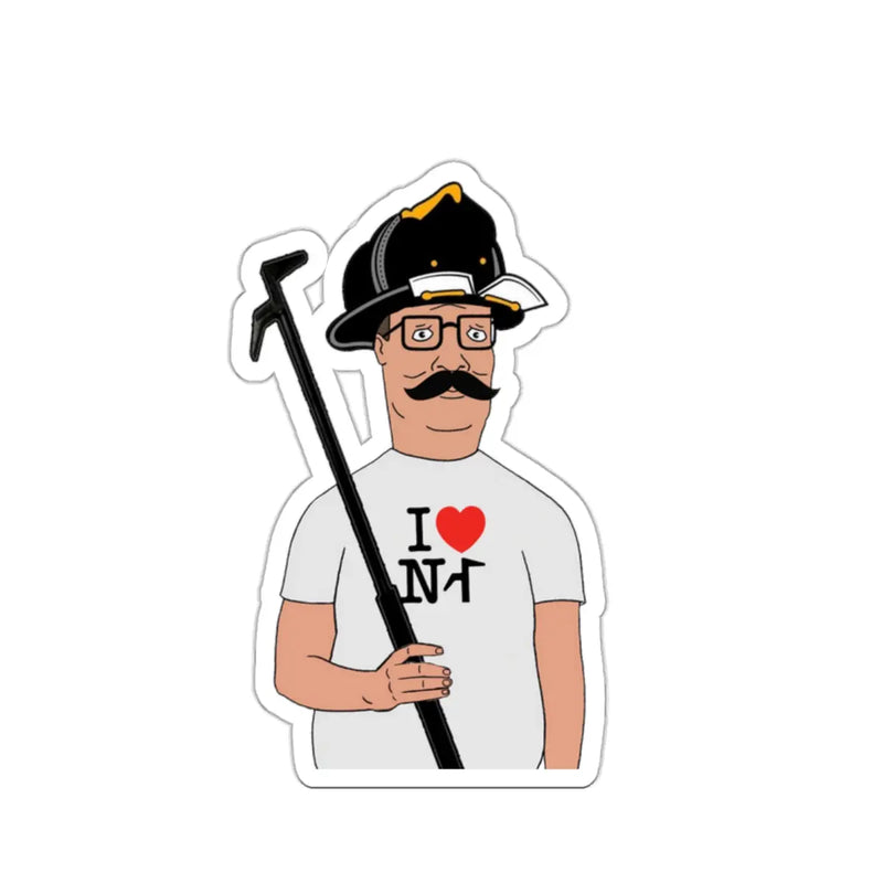 Hit It Hard Hank Sticker Printify
