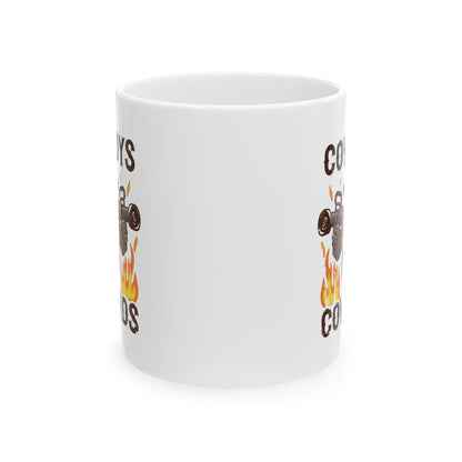 Cowboys Over Cowards Mug Printify