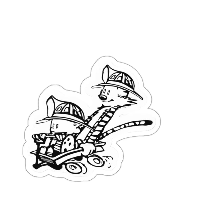 Calvin And Jobs Sticker Printify
