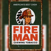 Red Man Fire Man Black Smoke Sticker LLC