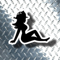 Fire Chick Black Smoke Sticker LLC
