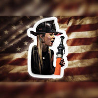 Hawk Tuah Nozzle Black Smoke Sticker LLC