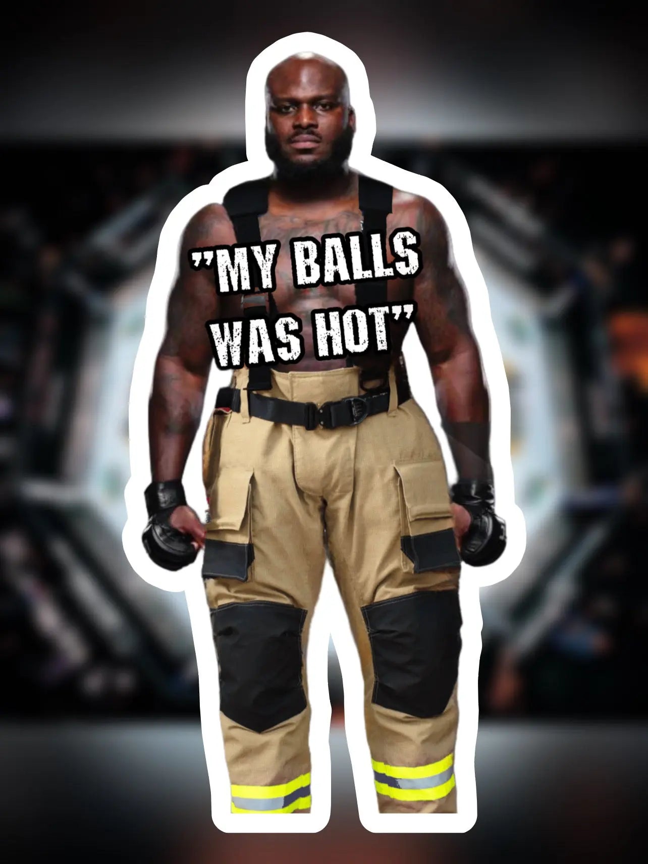 My Balls Was Hot Black Smoke Sticker LLC