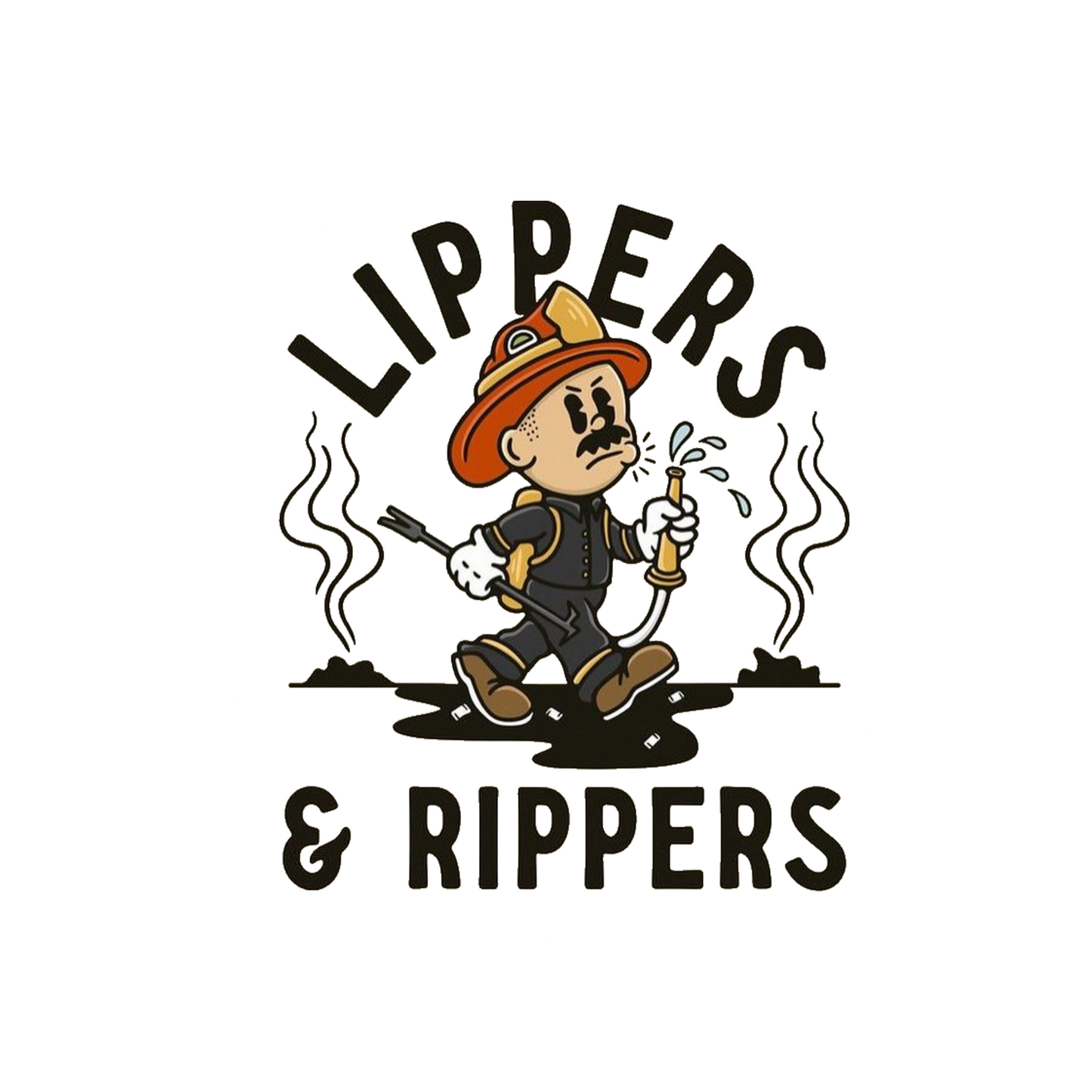 Lippers and Rippers (color) sticker