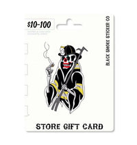 Gift Card Black Smoke Sticker LLC