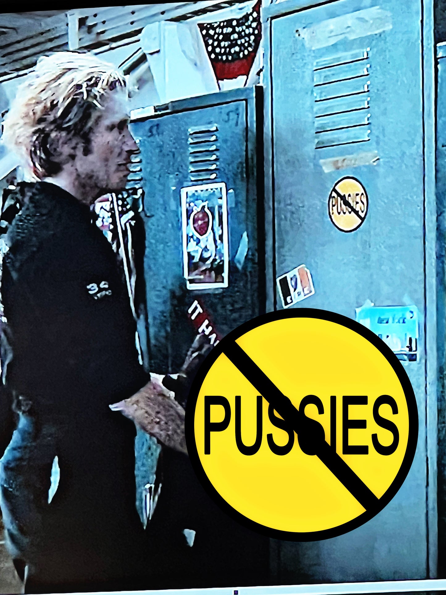 No Pussies Allowed Sticker