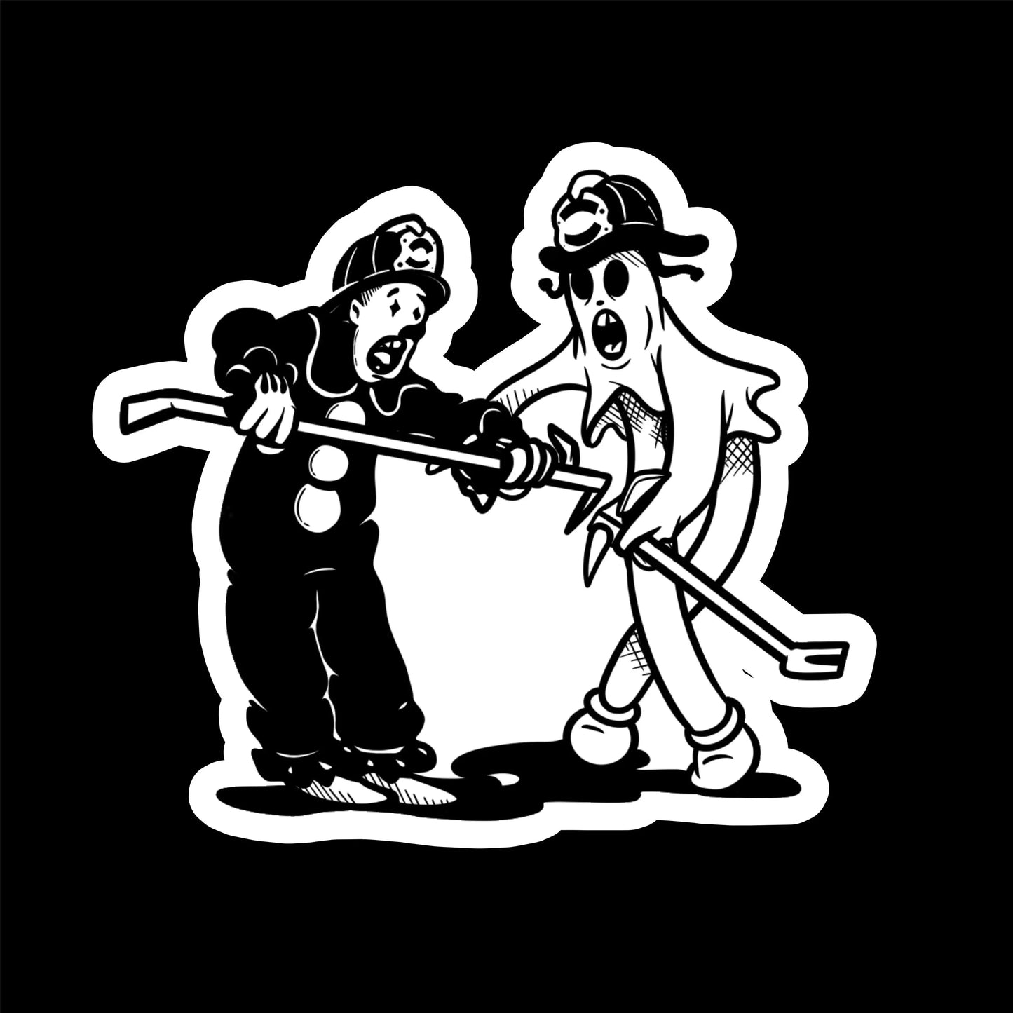 Ghostemane and Clown Black Smoke Sticker LLC