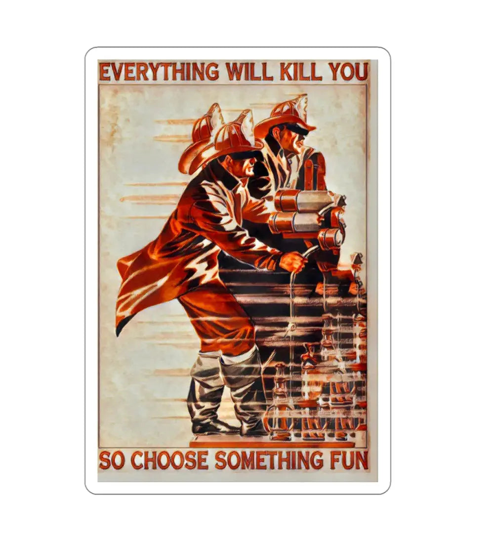 Everything Will Kill You Black Smoke Sticker LLC