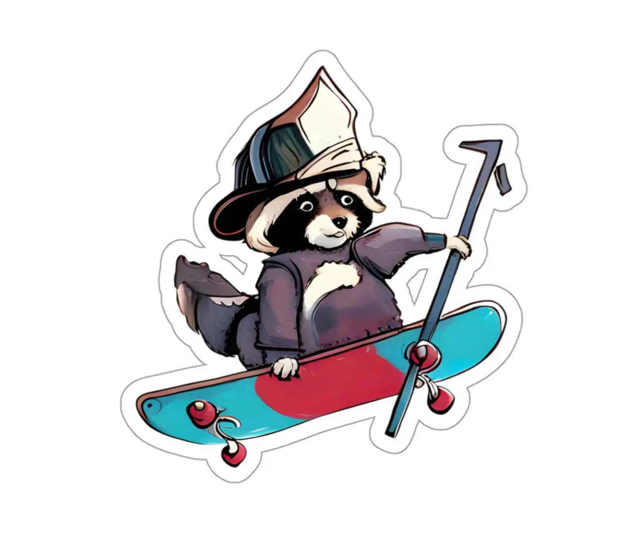 Trash Panda Black Smoke Sticker LLC