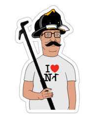 Hit It Hard Hank Black Smoke Sticker LLC