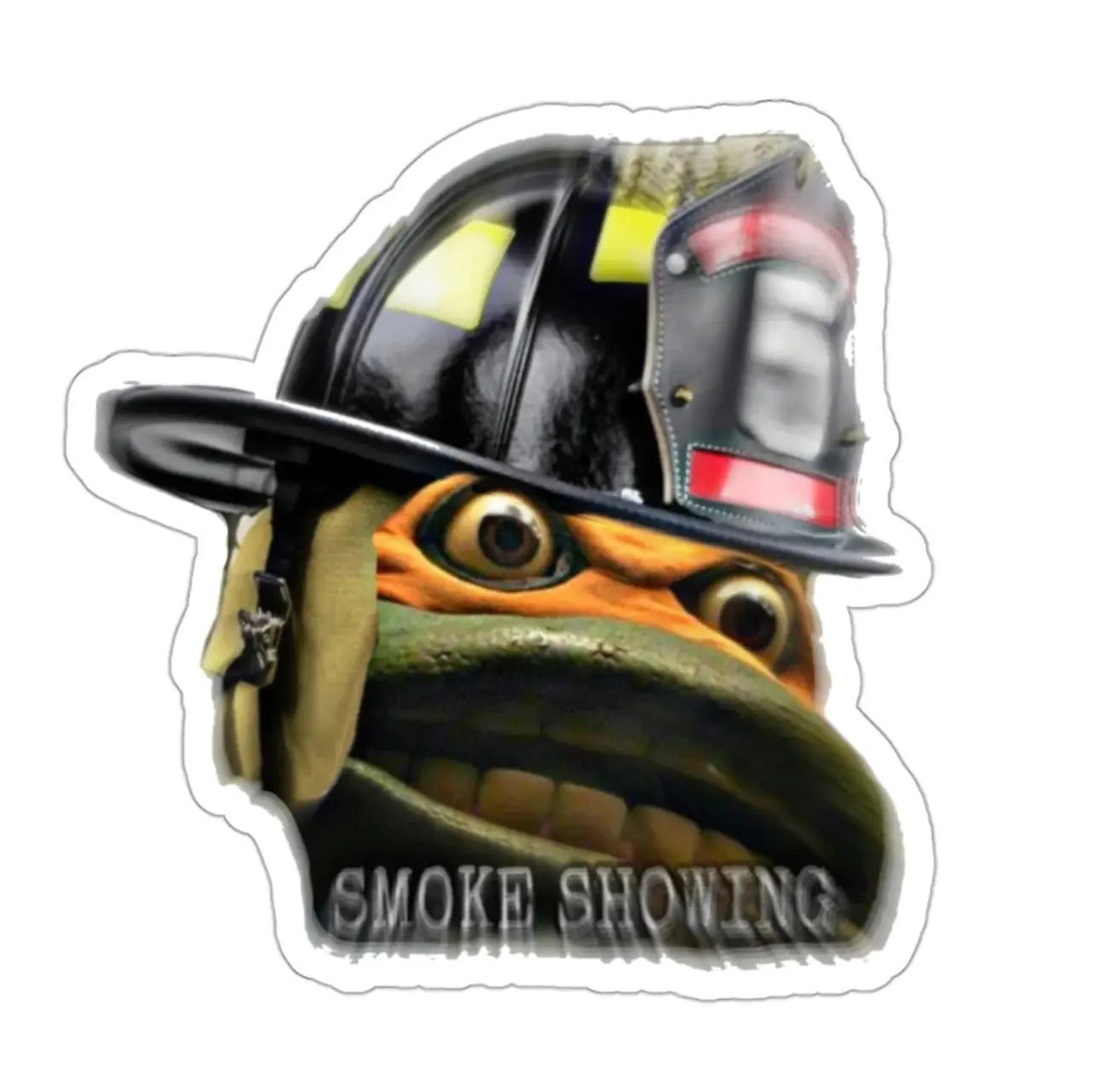 Smoke Showing Turtle Black Smoke Sticker LLC