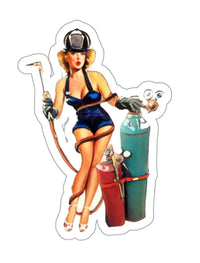 Torch Pin Up Black Smoke Sticker LLC