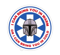 Medic Mando Black Smoke Sticker LLC