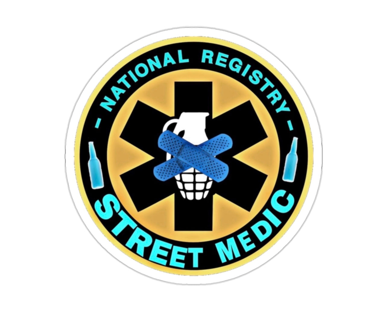 Street Medic Black Smoke Sticker LLC