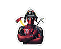 FF Deadpool Black Smoke Sticker LLC