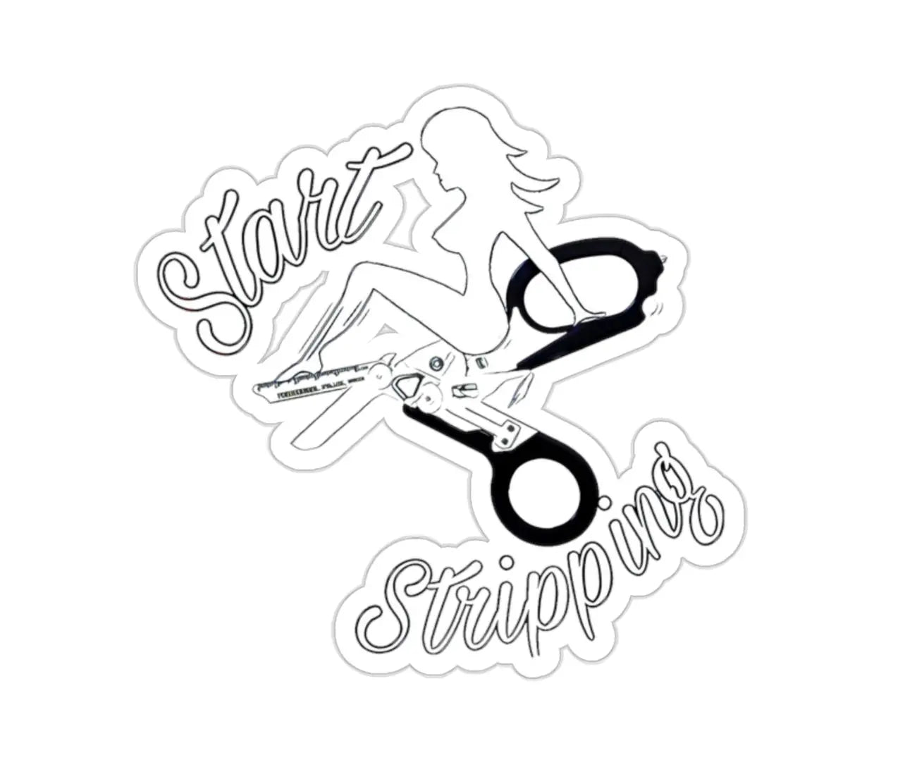 Start Stripping Black Smoke Sticker LLC