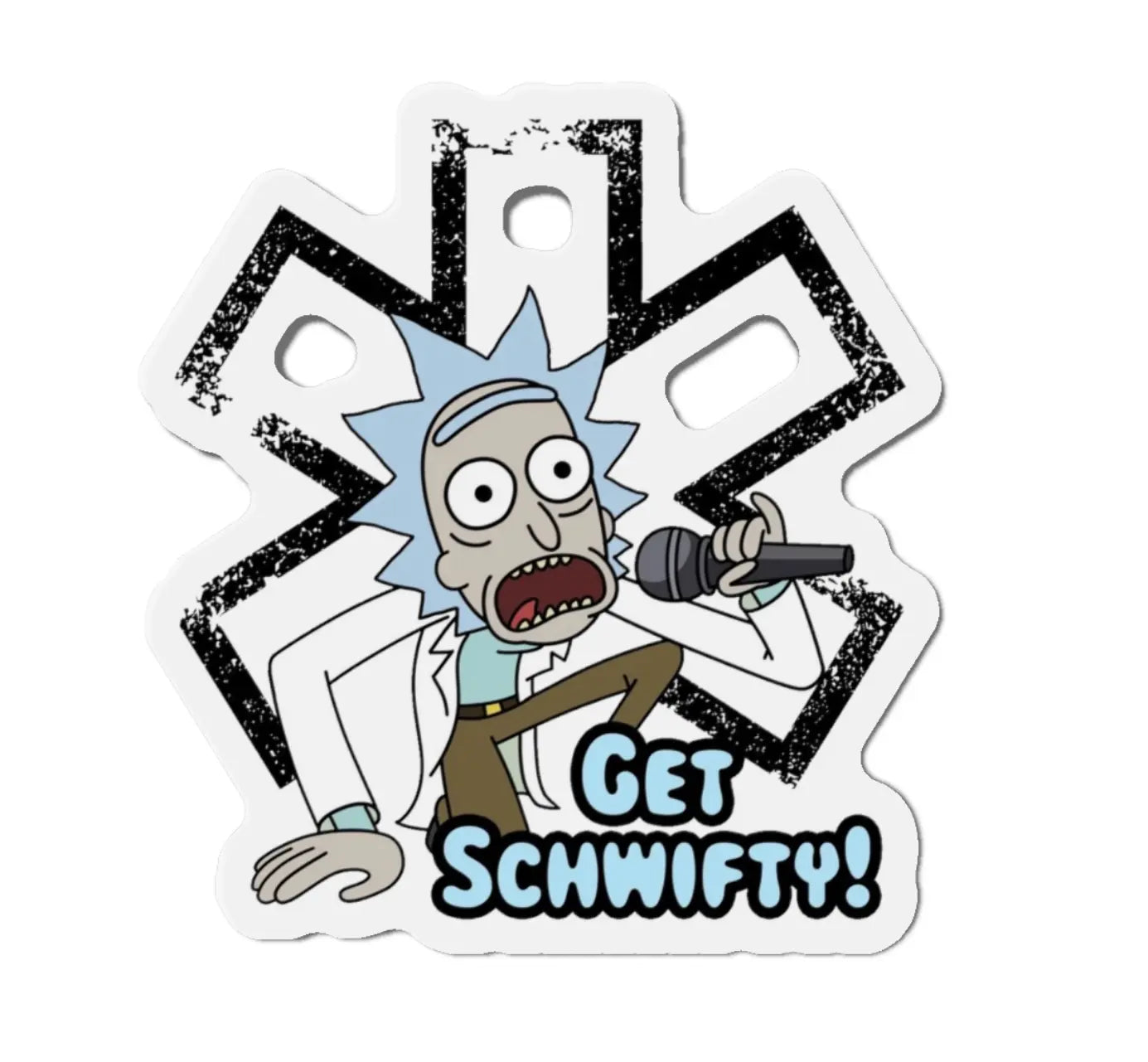 Get Schwifty Black Smoke Sticker LLC