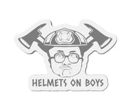 Helmets On Boys Black Smoke Sticker LLC