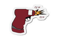 Pew Pew EZ IO Black Smoke Sticker LLC