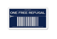 Refusal Coupon Black Smoke Sticker LLC