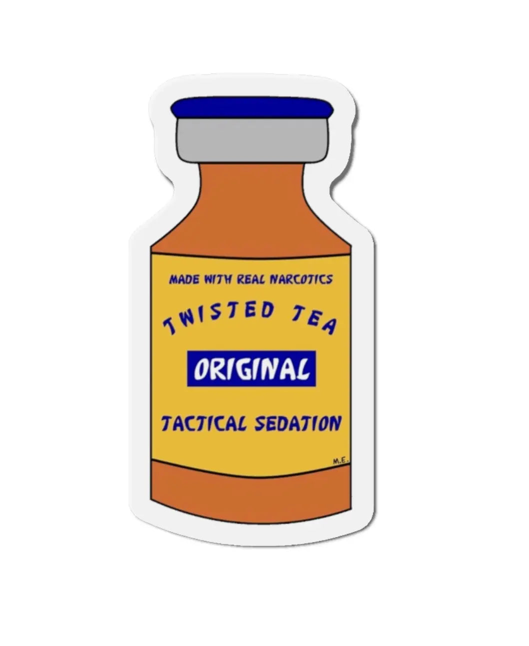 Twisted Tea Tactical Sedation Black Smoke Sticker LLC