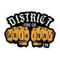 The Knockout 3 inch sticker Black Smoke Sticker LLC